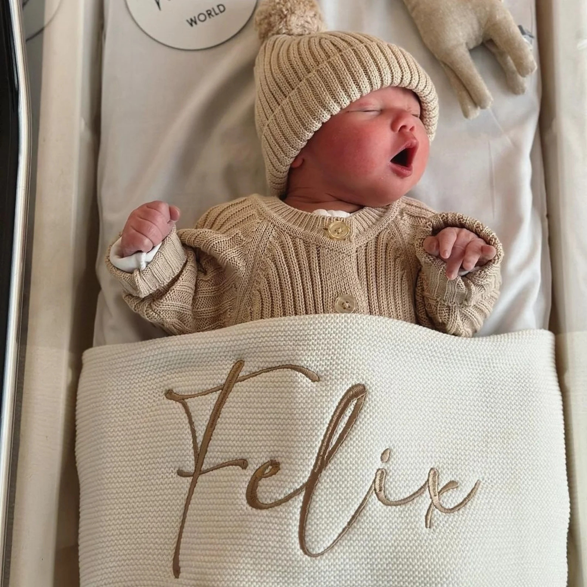 The Heirloom Name Blanket | 100% Organic Cotton