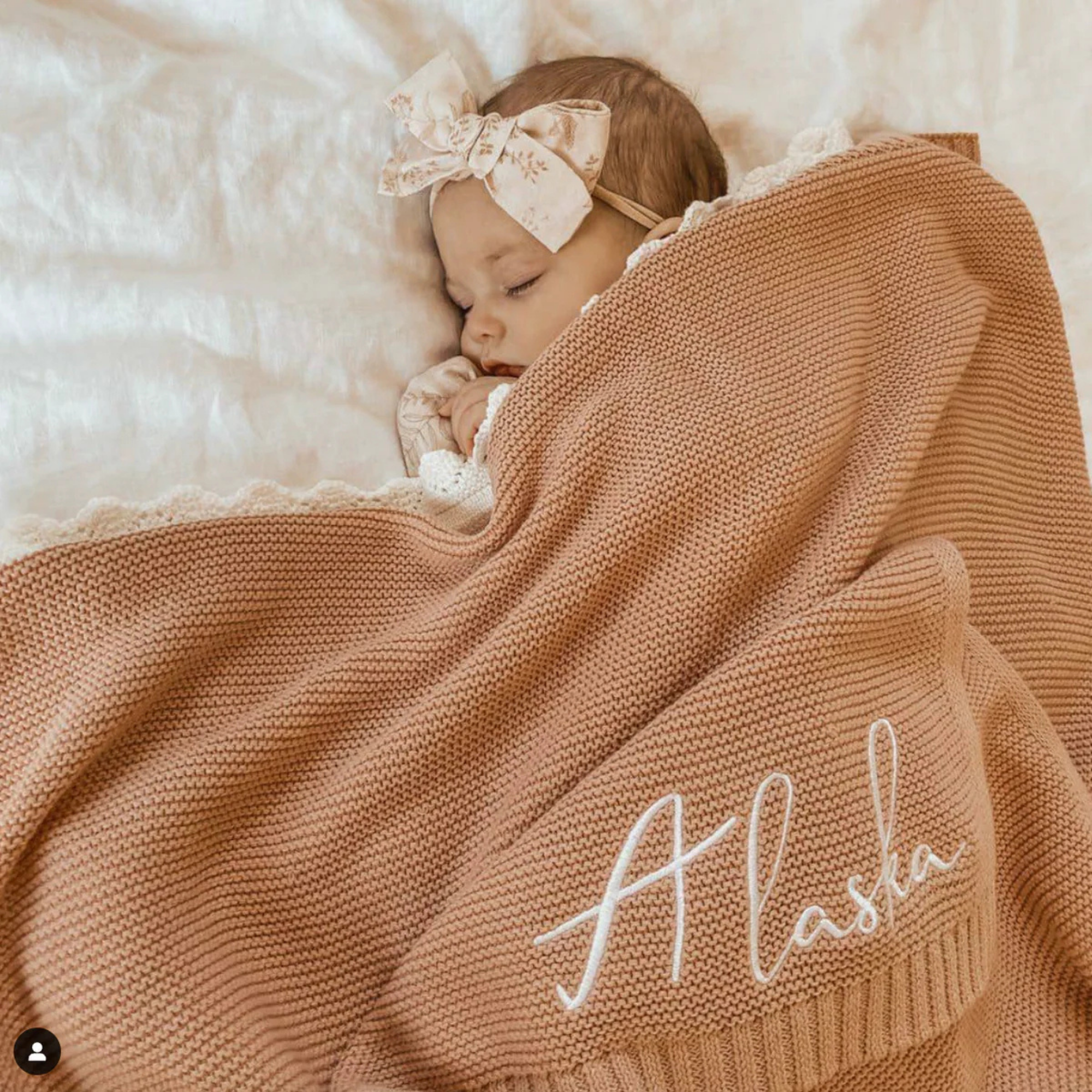 The Heirloom Name Blanket | 100% Organic Cotton