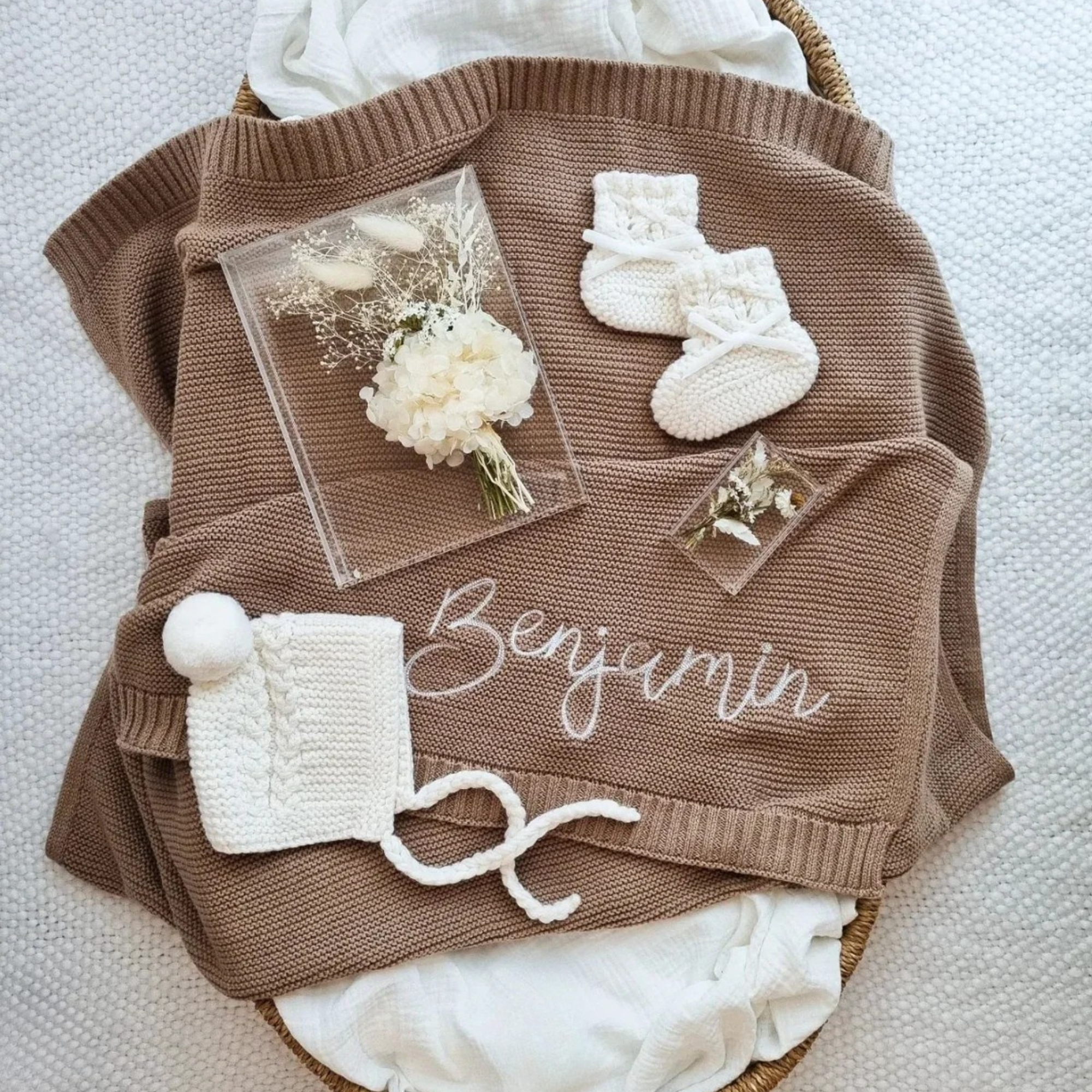 The Heirloom Name Blanket | 100% Organic Cotton