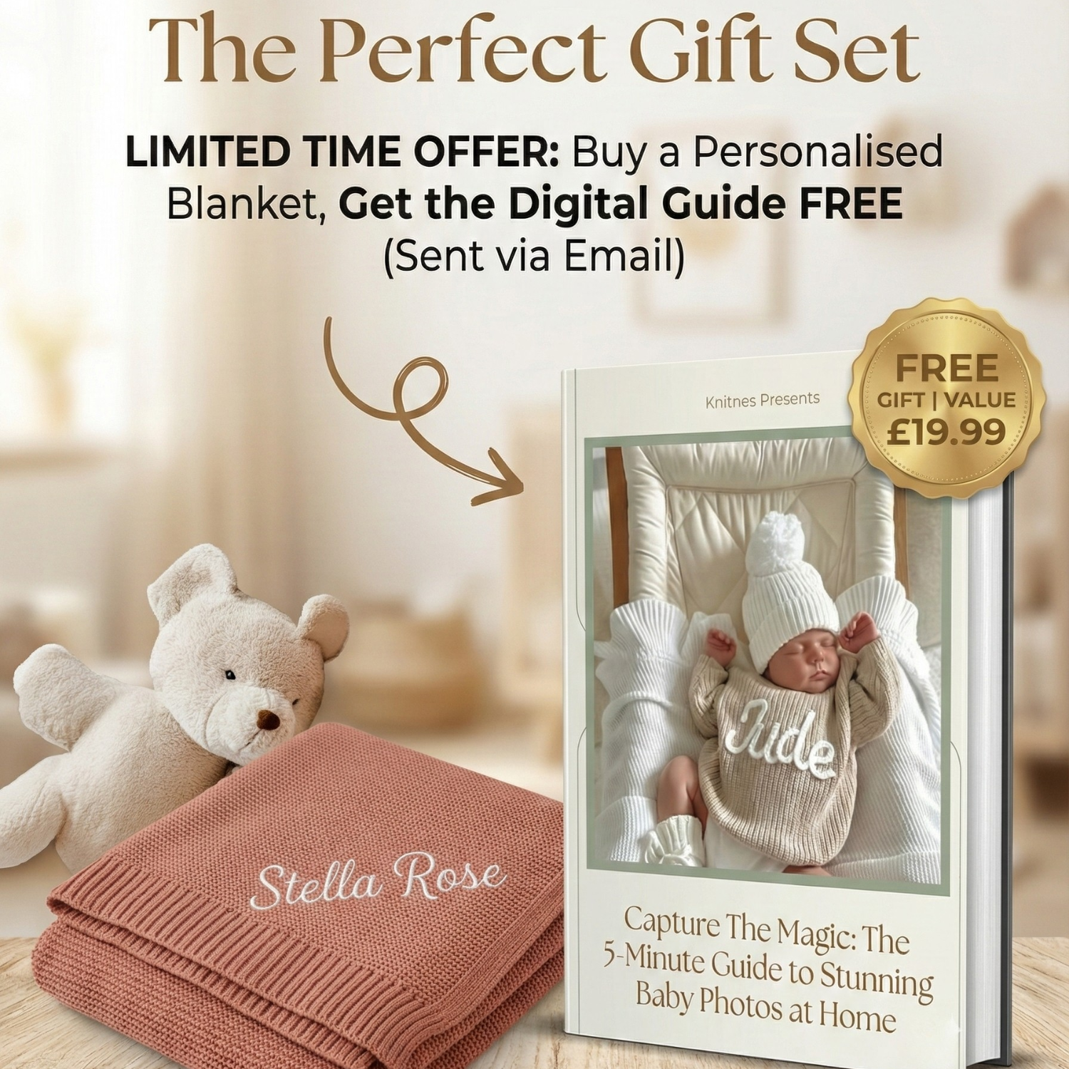 The Heirloom Name Blanket | 100% Organic Cotton